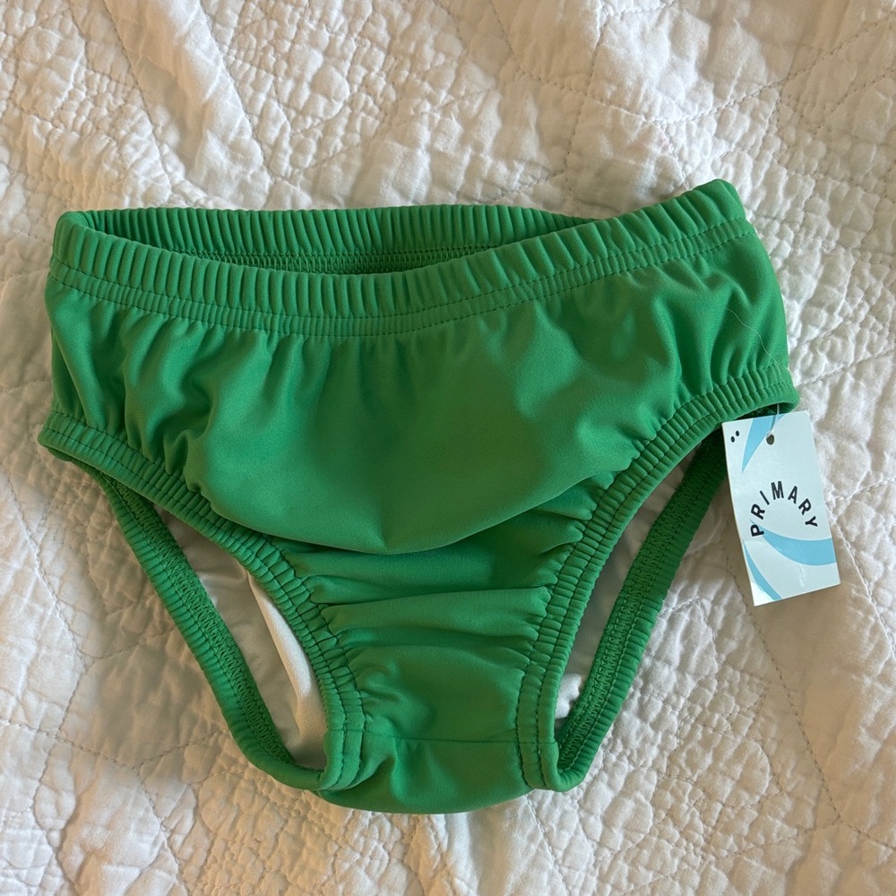 Primary Vibrant Green Swim Diaper size 2
